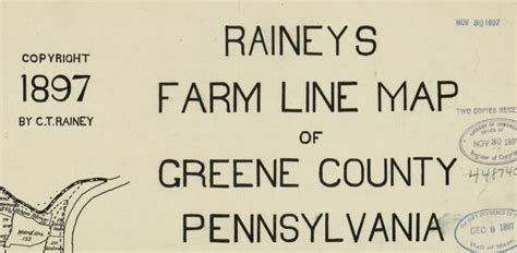 Title Of Source Map Greene Co Pennsylvania NOT FOR SALE Greene Co OLD MAPS