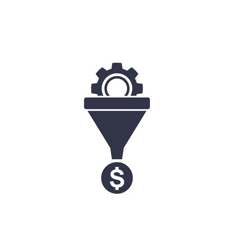 Sales Funnel Vector Icon On White 2425466 Vector Art At Vecteezy
