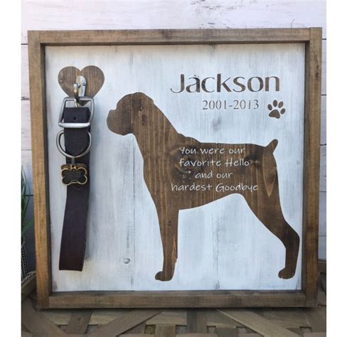 Dog Loss Sign 18x18dog Memorial T Pet Memorial Etsy Personalized