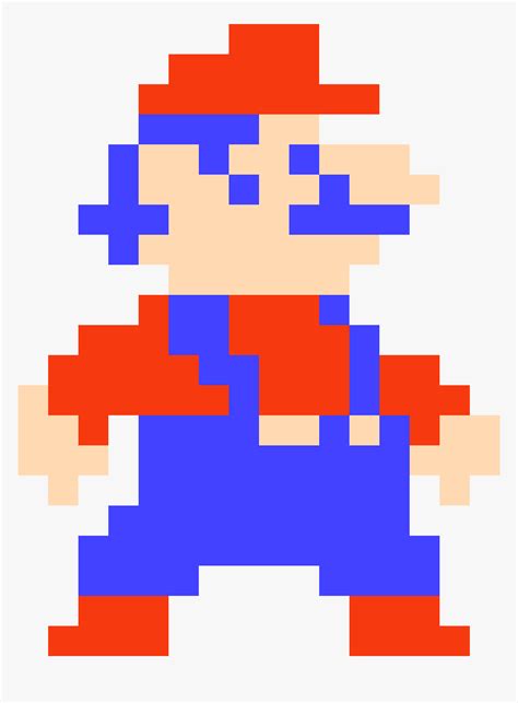 Mario Alerted Pixel Art Super Mario Bros Png Image Transparent Png Free