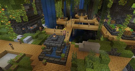 Lush Cave Village Minecraft Map