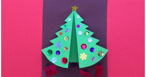 Folded Christmas Tree Craft For Kids