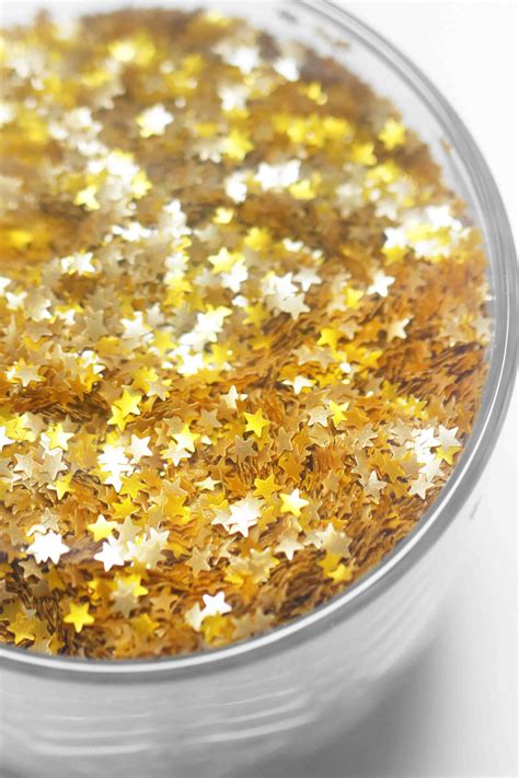 Edible Gold Glitter Stars Edible Glitter Star Sprinkles Edible Gold