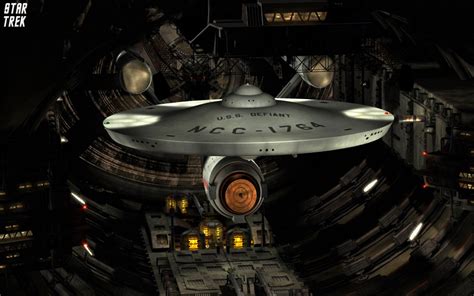 Star Trek Uss Defiant Ncc1764 In Tholian Drydock