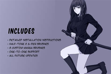 Download free painting brushes for the procreate app for ios. Manga Procreate Brushes & Anime - Design Cuts