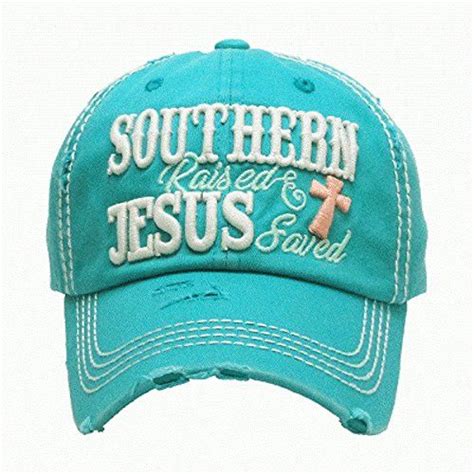 Southern Raised And Jesus Saved Blue Green Vintage Base Https