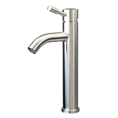 Stainless Steel Single Handle Tall Bathroom Faucet Stainless Steel