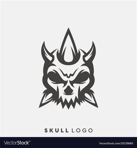 Skull Logo Design Royalty Free Vector Image Vectorstock