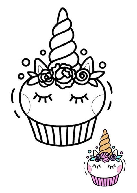 So Cute Unicorn Cake Coloring Pages - How to make play doh cake. - Ksiazkaw