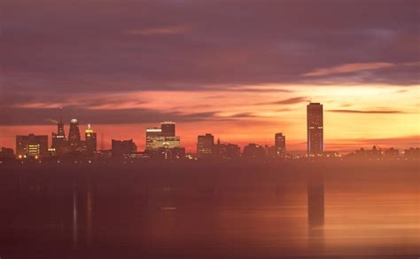 Buffalo Ny Skyline Sunrise Video And Photos From Fort Erie Ontario