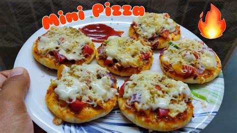 Veg Mini Pizzas Recipe Delicious Pizza At Home Without Oven Small