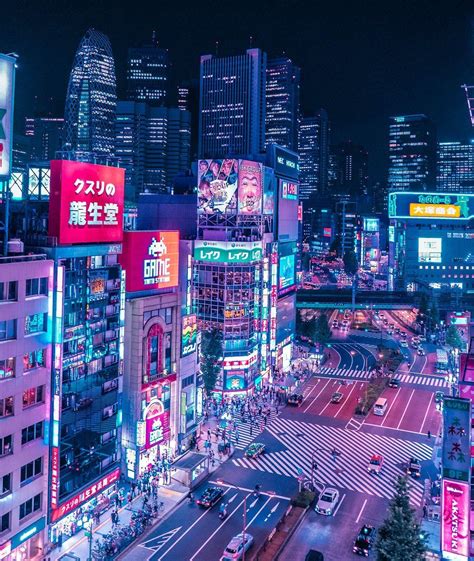 Aesthetic Japan Nightlife Wallpapers Wallpaper Cave