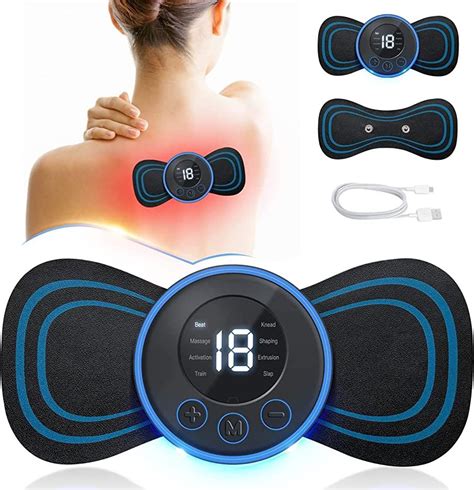 Buy Face Value Portable Ems Mini Electric Neck Back Body Massager Cervical Electric Neck Back