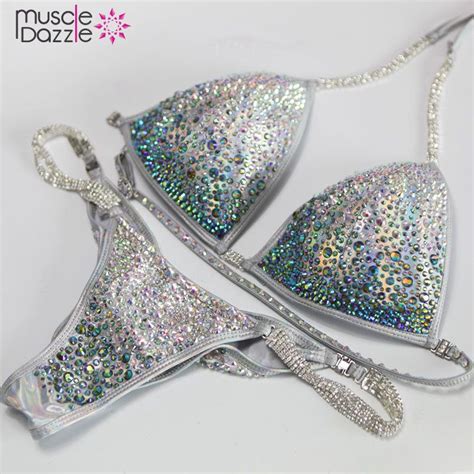 Silver Crystal Competition Bikini Cb140