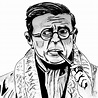 Jean-Paul Sartre by omartheartist on DeviantArt