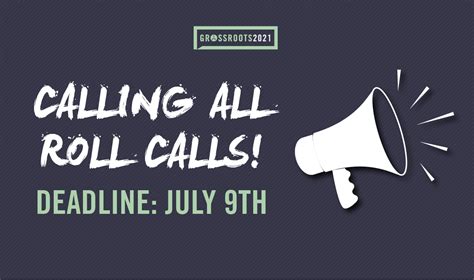 Grassroots 2021 Virtual Roll Call Aias
