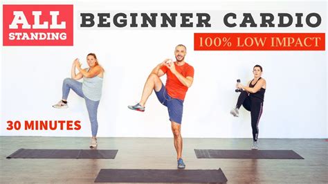 Low Impact Beginner Fat Burning Home Cardio Workout All Standing Youtube
