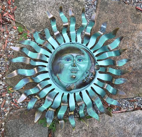 Wall Sun And Moon Eclipse Garden Sun And Moon Decorative Sun And