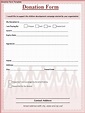 Donation Form | Free Word Templates