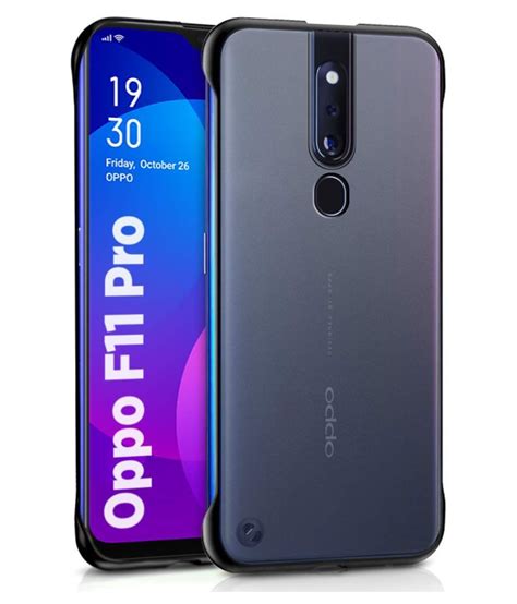 Oppo F11 Pro Shock Proof Case Vikefon Black Frameless Back Cover