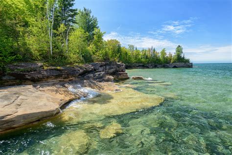 Michigan Nut Photography Lake Superior Caves And Coves Sparkling