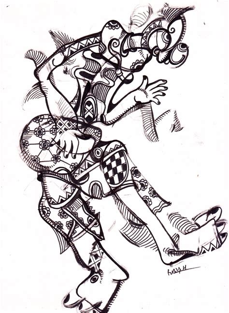 Arjuna sendiri adalah pewayangan yang. Sketsa Gambar Wayang | Garlerisket