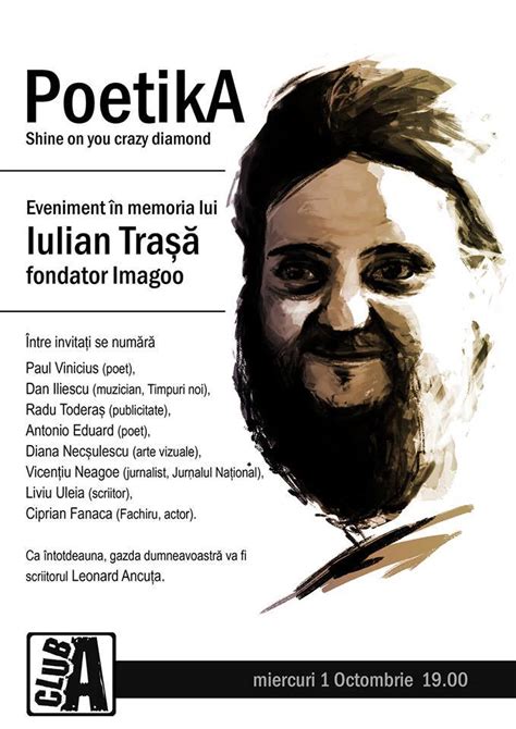 Godinu, koja se sastoji iz nekoliko važnih segmenata na koje smo veoma ponosni…nova poetika je zaokružila svoje poslovanje u protekloj… PoetikA, in memoriam Iulian Trașă - Agentia de cArte