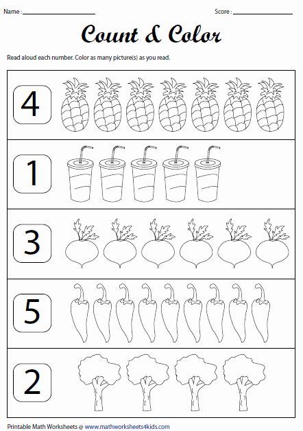 Counting To 20 Worksheet New Counting Worksheets 1 20 Animals 1 10