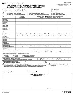 Malaysia citizens need visa for travelling to canada as tourist. Canada Visa Application Form - Fill Online, Printable ...