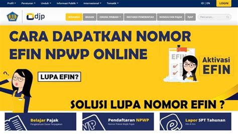 Cara Dapatkan Efin Pajak Pribadi Secara Online Di OKU Timur Laman Dari OKU Timur News