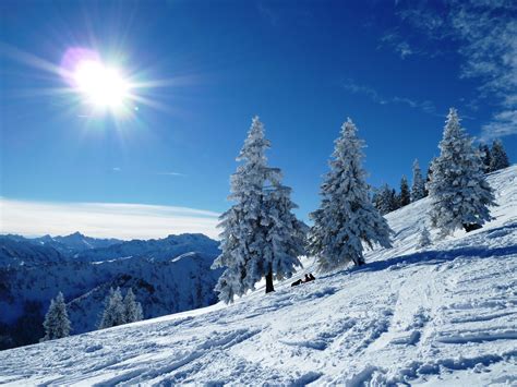 Winterstimmung Schneelandschaft Landschaft Alpen