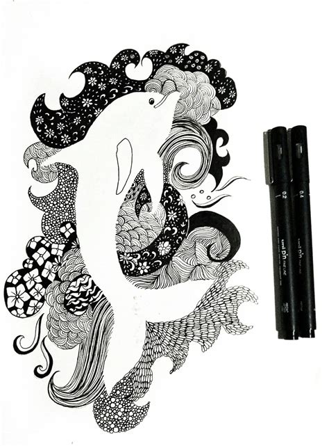 Black Pen Illustrations Art Ideas Drawings And Doodles Pen Art