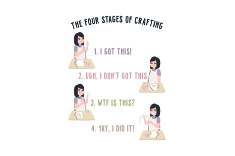 The Four Stages Of Crafting Svg Cut File By Creative Fabrica Crafts