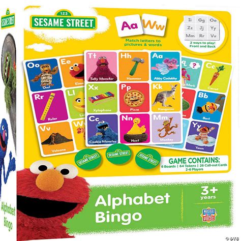 Masterpieces Sesame Street Alphabet Bingo Oriental Trading