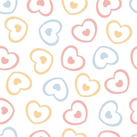 Baby Seamless Pattern Valentines Day Background With Pink Blue And