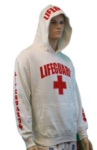 Lifeguard Life Guard Kids Pullover Hoodie Sweatshirt Red Boys Girls