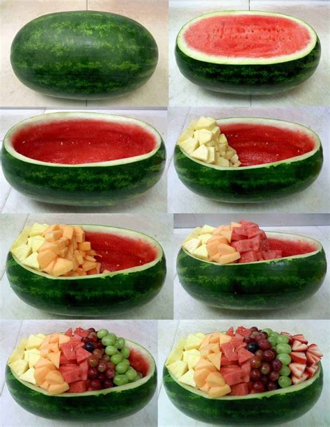 How To Make A Watermelon Fruit Bowl From Buzzfeed Fresh Fruit Recipes