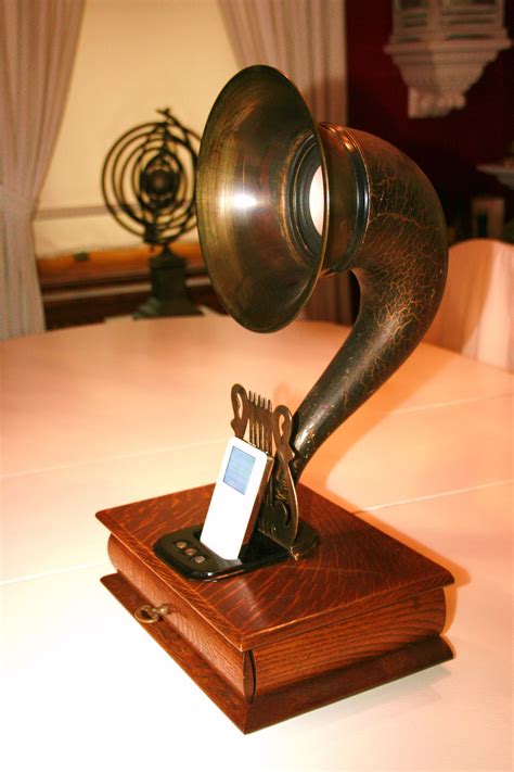 Steampunk Retro Gramophone Speakercharging Dock For Iphoneipod 디자인