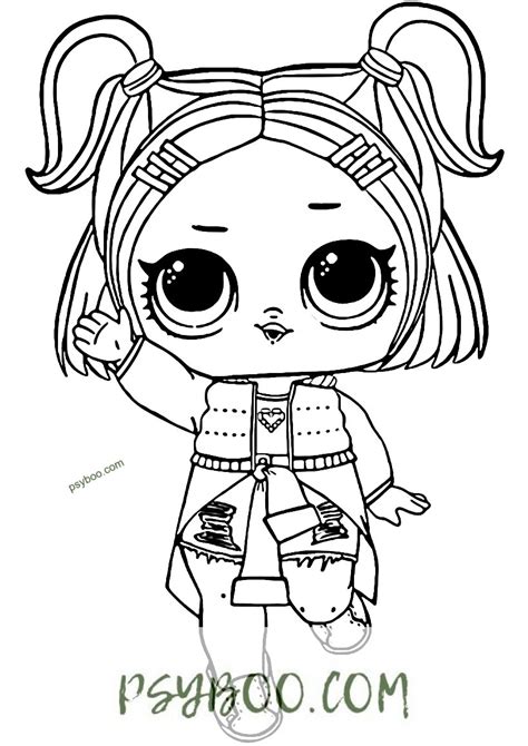 lol dolls   ponytails coloring page   print