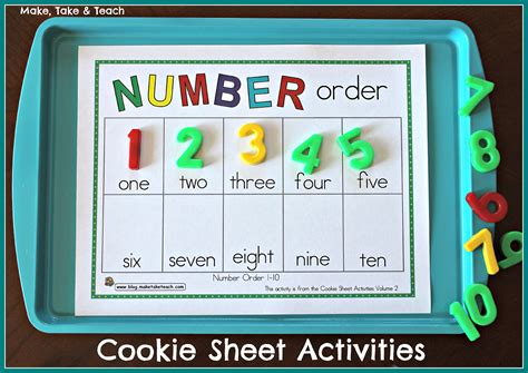 Cookie Sheet Activities Pre K K Bundle Early Literacy And Numeracy Activities Make Take And Teach