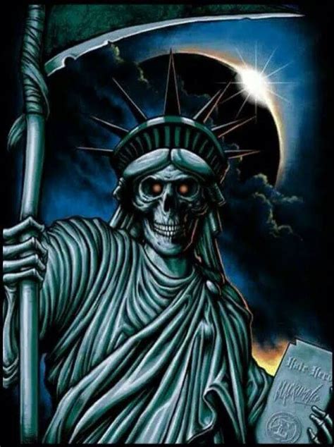 Zombie Liberty Grim Reaper Art Creature Artwork Dont