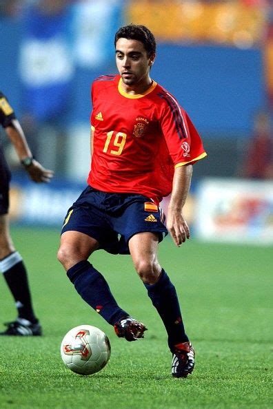 Xavi Hernandez Of Spain In Action At The World Cup Finals