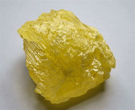 Sulfur Crystal From The Maybee Quarry Michigan Boren And King