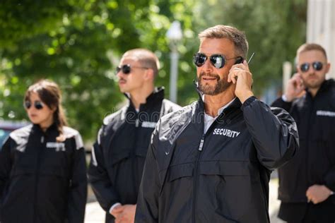 Security Guard Event Service Stock Image Image Of Diverse Profession