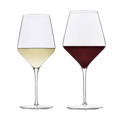 16 Oz Cup Bar Restaurnat Drinking Glasses Angular Bowl White Wine Glass China Wine Glass And