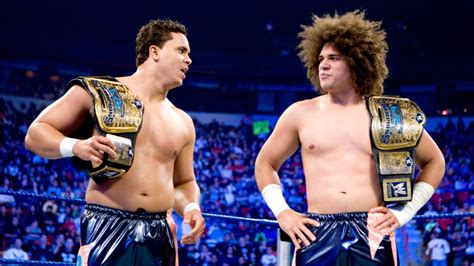 Wwe Tag Team Champions Primo And Carlito The Fishbulb Suplex
