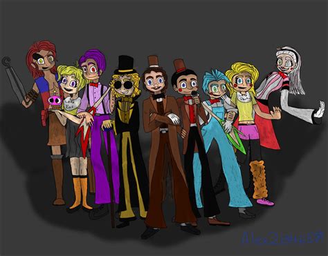 Human Fnaf Characters By Alex21346587 On Deviantart