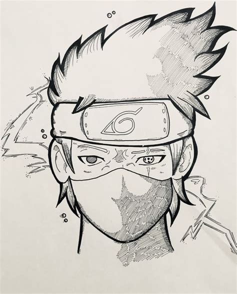 My Kakashi Hatake Drawing Naruto Naruto Sketch Drawing Kakashi