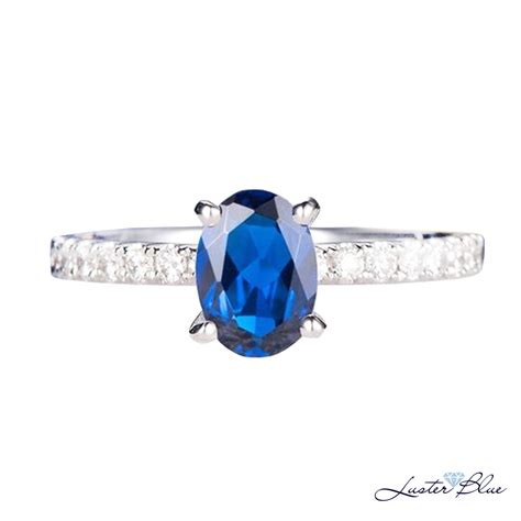 Blue Sapphire Half Eternity Ring Lbsr 475 Lusterblue
