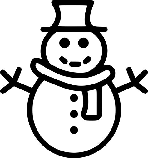 Snowman Svg Png Icon Free Download (#443549) - OnlineWebFonts.COM